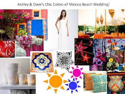 Ashley Dave's Chic Colors of Mexico Wedding