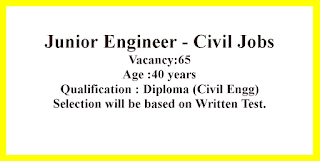 Junior Engineer - Civil Jobs in J&K Services Selection Board