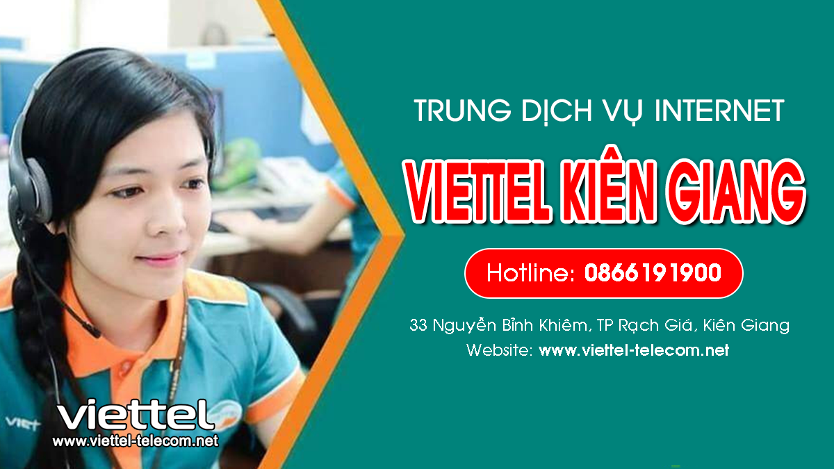 Viettel Kiên Giang - Tổng đài lắp mạng Internet và Truyền hình ViettelTV