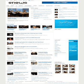 free blogger template magazine style Simplex Enews blogger template