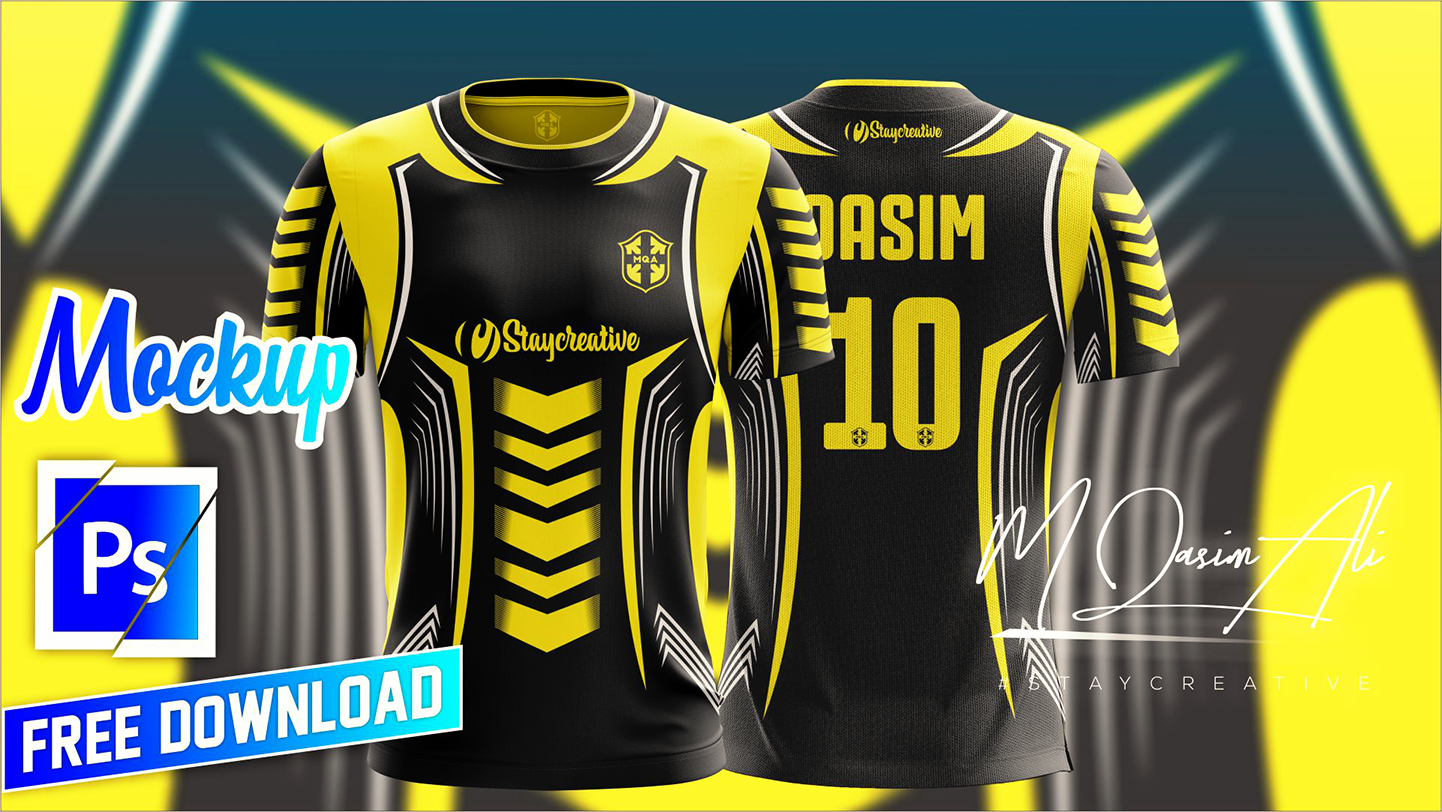 Download Best Football Shirt Design Tutorial + Free Yellow Image ...