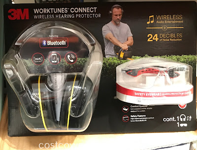 Protect both your ears and eyes with the 3M Worktunes Connect Wireless Hearing Protector