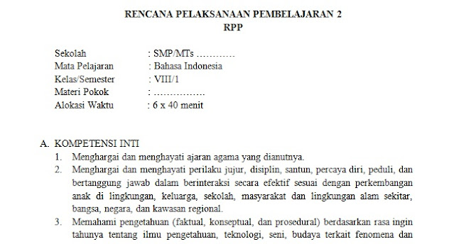 Download RPP Bahasa Indonesia KD 3.5 dan 4.5 RPP Teks Prosedur