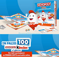 Concorso Kinder Game 2022 : vinci 2.500 Monopoly (100 ogni giorno)