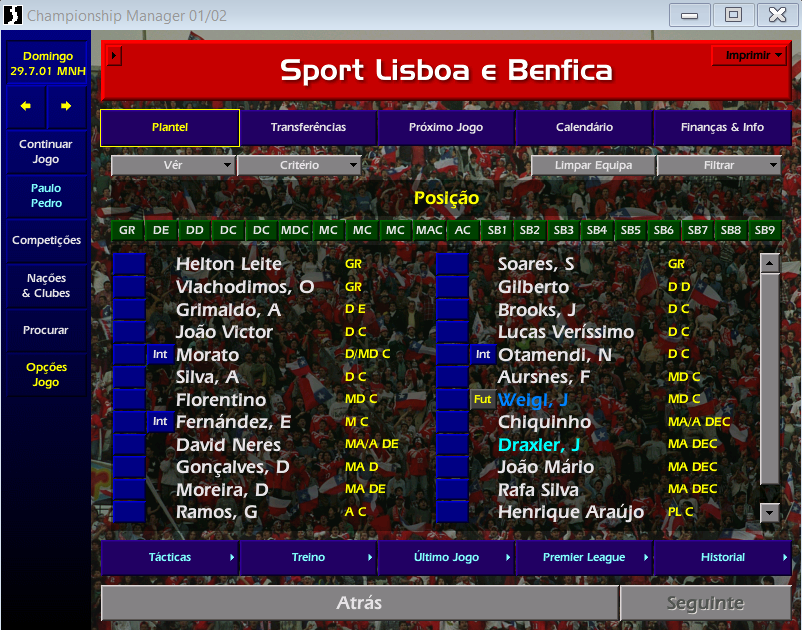 Championship Manager 01/02 - Sabias que podes voltar a jogar com os  jogadores de agora? - ITO - NETthings