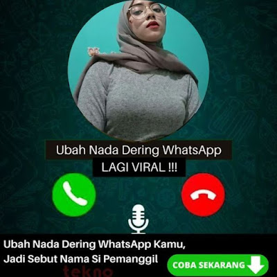 Aplikasi Nada Dering WA Menyebut Nama Pengirim