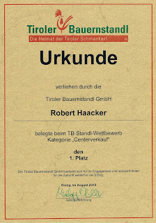 TB-Standl-Wettbewerb: Robert Haacker gewinnt in der Kategorie "Centerverkauf".