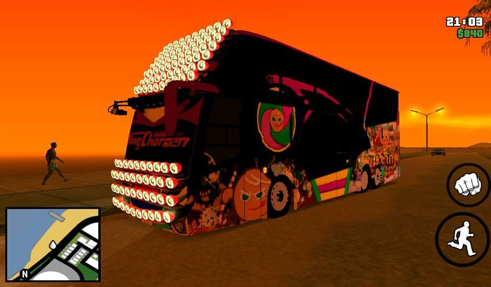 รถ BUS จากเพจ  รับลงสีรถ GTA SA  Android  Mod GTA Sa 