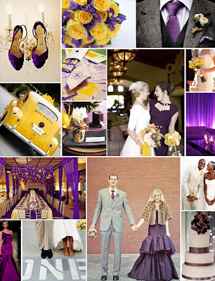  lovely color palette even for a wedding So here 39s a purple and yellow 
