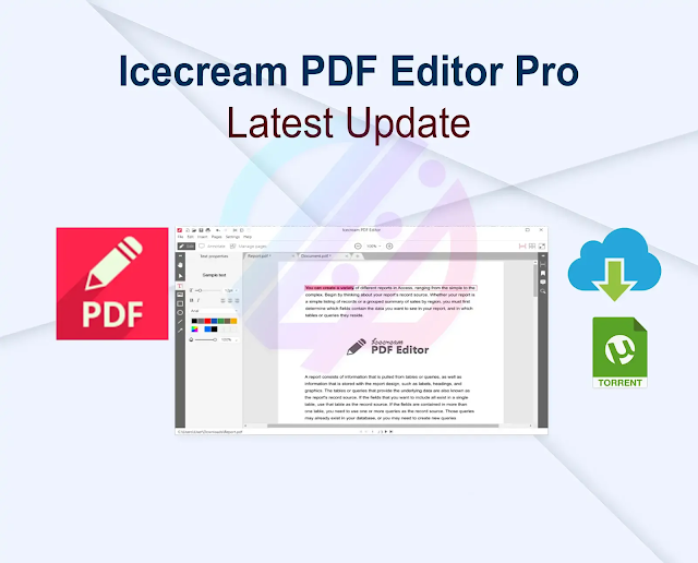 Icecream PDF Editor Pro 3.20 + Activator Portable Latest Update