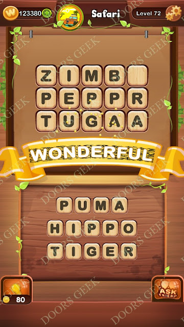 Word Bright Level 72 Answers, Cheats, Solutions, Walkthrough for android, iphone, ipad and ipod