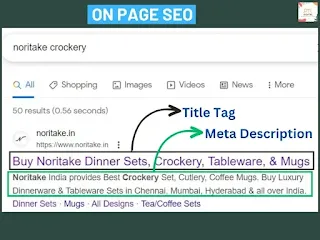 Title and Meta Description tags