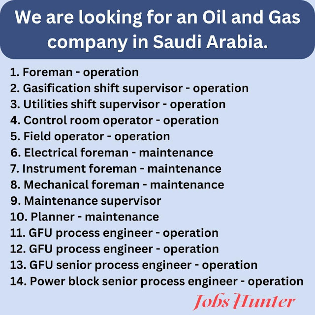 We are looking for an Oil and Gas company in Saudi Arabia.