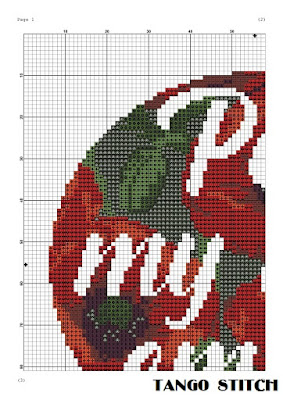 Per my last email cross stitch pattern Floral embroidery design - Tango Stitch