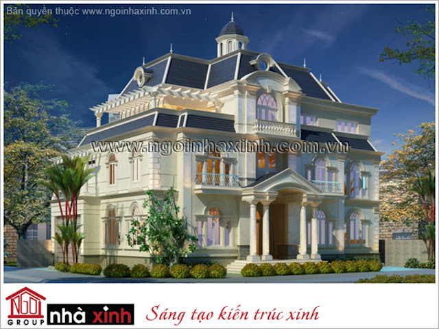 nhà xinh, biệt thự đẹp, mẫu biệt thự đẹp