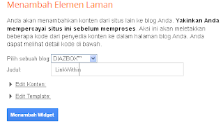 Cara Memasang Linkwhitin Diblog