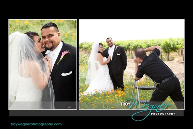 Fresno Wedding behind the scenes and Golden poppies