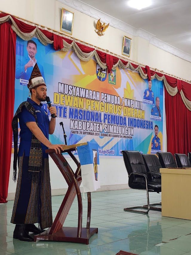 Musda XIII Tetapkan Sabaruddin Sirait Pimpin DPD II KNPI Simalungun Periode 2024-2027