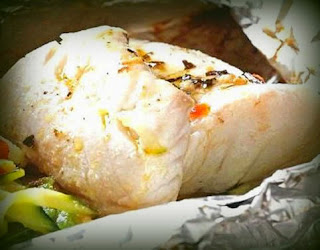 Papillote de pescado con alcachofa