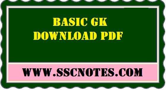Basic General Knowledge Questions and Answers Download PDF Free