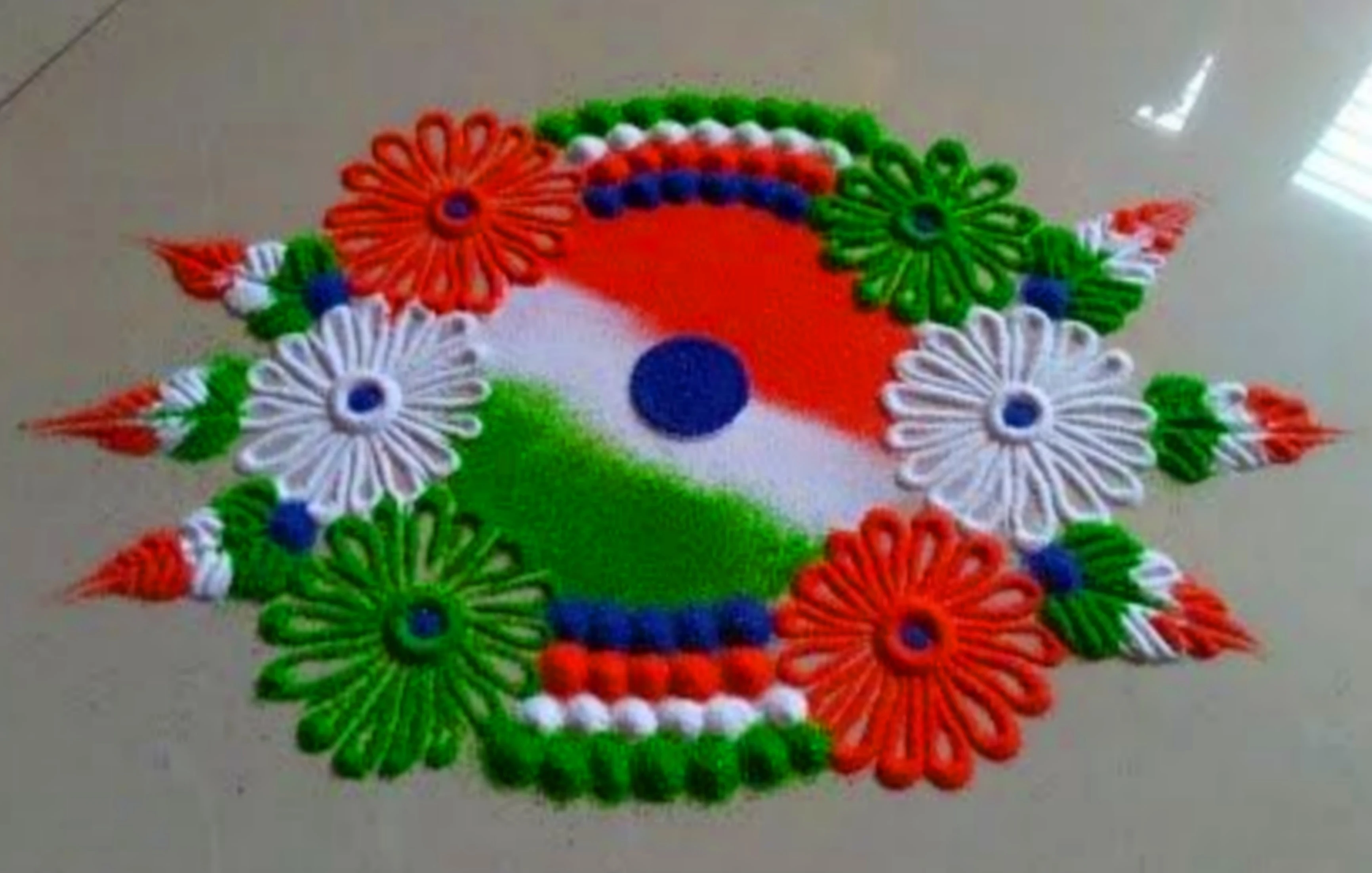 स्वतंत्रता दिवस रंगोली डिजाइन | Independence Day Rangoli | 15 August Rangoli design photo images