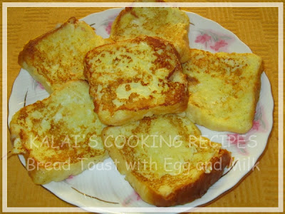 Bread Toast with Egg and Milk - Tasty and Easy Break-Fast