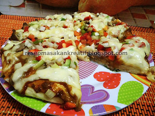 Cara Membuat Pizza Keju Mozarella Saus Barbeque Resep Ala Rumahan RESEP PIZZA KEJU SAUS BARBEQUE ALA RUMAHAN