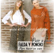 Poncho para tejer