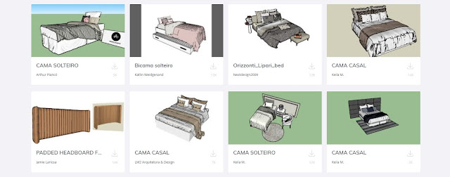 Bed Collection Sketchup Model , 3d free , sketchup models , free 3d models , 3d model free download