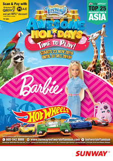 Bercuti ke Lost World Of Tambun kerana Hot Wheels dan Barbie?