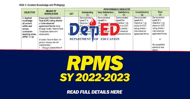 Multi-Year Guidelines on the Results-Based Performance Management System-Philippine Professional Standards for Teachers