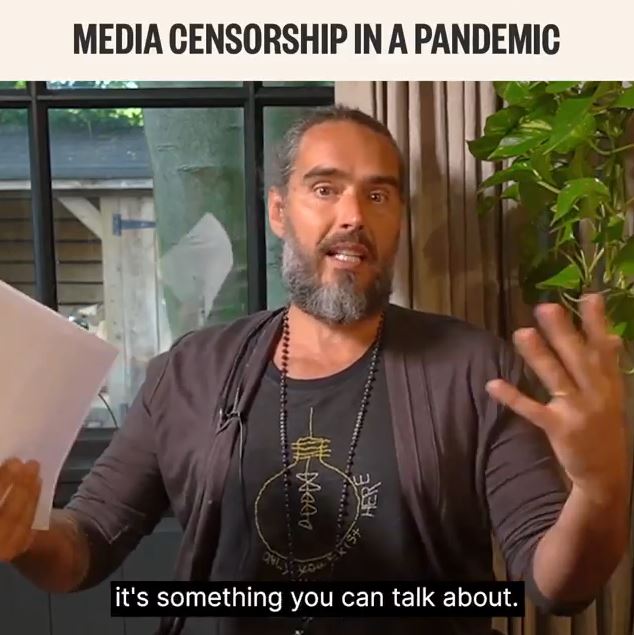 Media Censorship In A Pandemic - by Russell Brand