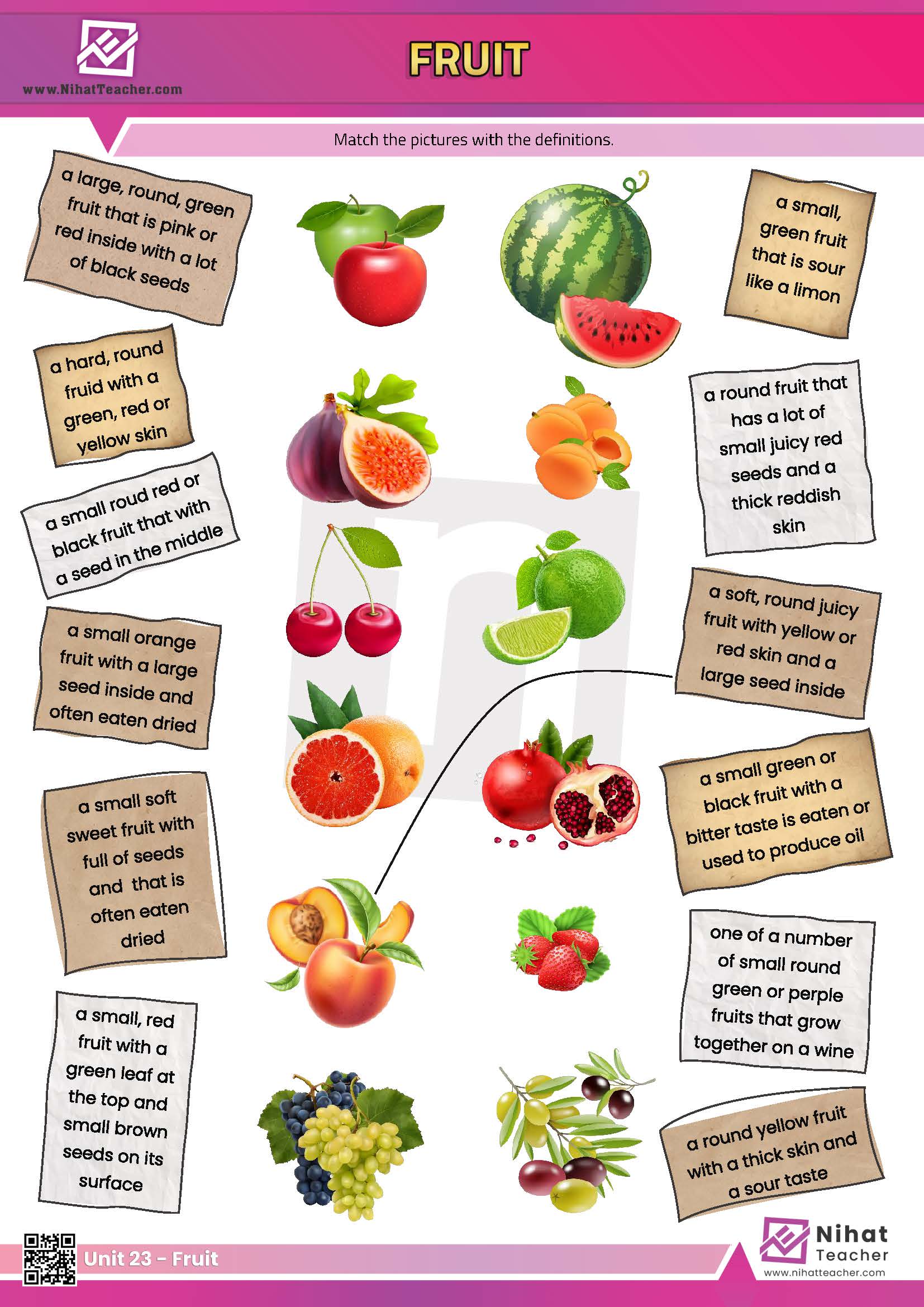 A PDF worksheet about fruit in English.  A downloadable, print-friendly, PDF worksheet about fruit in English.  Are tomatoes a vegetable or fruit?  Is tomato a vegetable or fruit?  Fun, Print-friendly PDF multiple choice worksheet about fruit in English.  #download#Click here to download a PDF worksheet about fruit in English.  Search this site to find more worksheets about fruit in English.  Click here to take an online, multiple choice test about fruit in English.