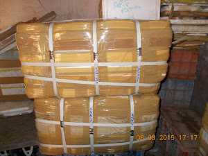 "Pomfret Fish" in sealed ice containers for export to Mumbai.