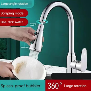 High-quality Adjustable Kitchen Faucet Extender Sprayer 360 Rotation