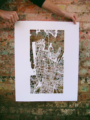 11 Creative and Cool Hand Cut Paper Maps (11) 7