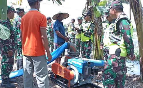 Dandim Lamongan Tinjau Pompanisasi di Tiga Kecamatan