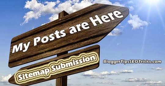 submit blogger sitemap to google, bing and yahoo 