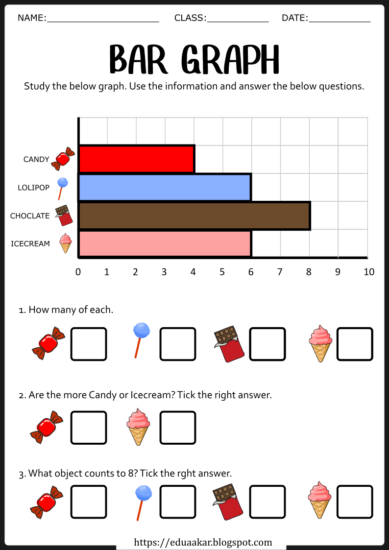 Bar Graph Worksheets for Kids