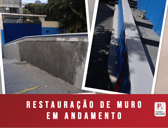 Restauração de muro Reforma RJ