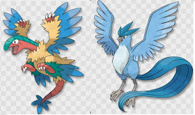 Pokemon AR Searcher Compare with Archeops and Articuno 