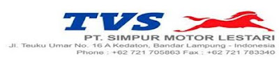 Lowongan Kerja PT. Simpur Motor Lestari (TVS Lampung) Terbaru 2013