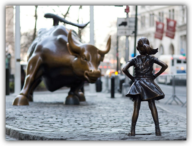 Charging Bull and Fearless Girl Statues