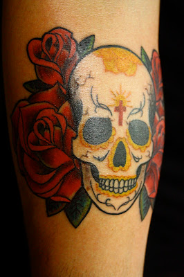 Sugar Skull Lady Tattoo