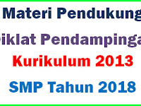 Materi Pendukung Diklat Pendampingan Kurikulum 2013 SMP Tahun 2018