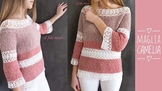 Tutorial Blusa "Camelia" a Crochet