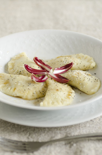 Tortelli di patate con radicchio di treviso