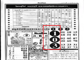 Thai Lottery 4pc First Paper For 16-11-2018