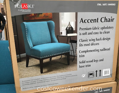 Costco 1049302 - Pulaski Fabric Accent Chair: great for any home's living room or family room