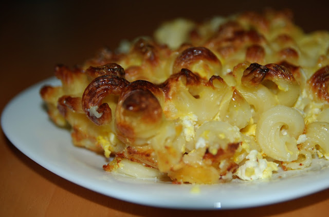 baked macaroni in oven